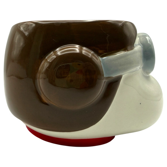 Snoopy Red Baron Mug Funko 2016 Peanuts Coffee Tea 3D Dog Face Aviator Goggles - Picture 4 of 8